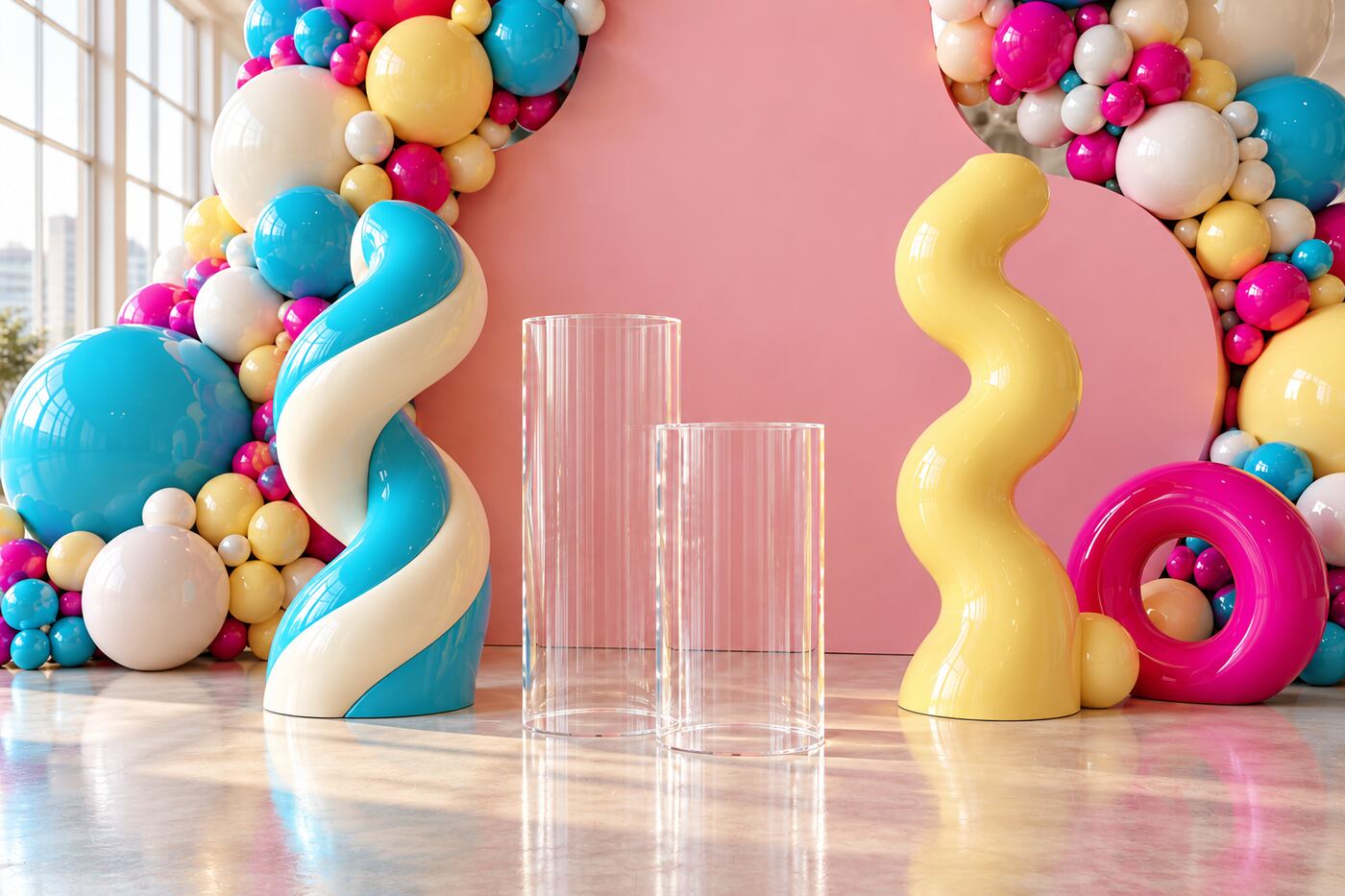 Candy Current original event installation, props and materials detail