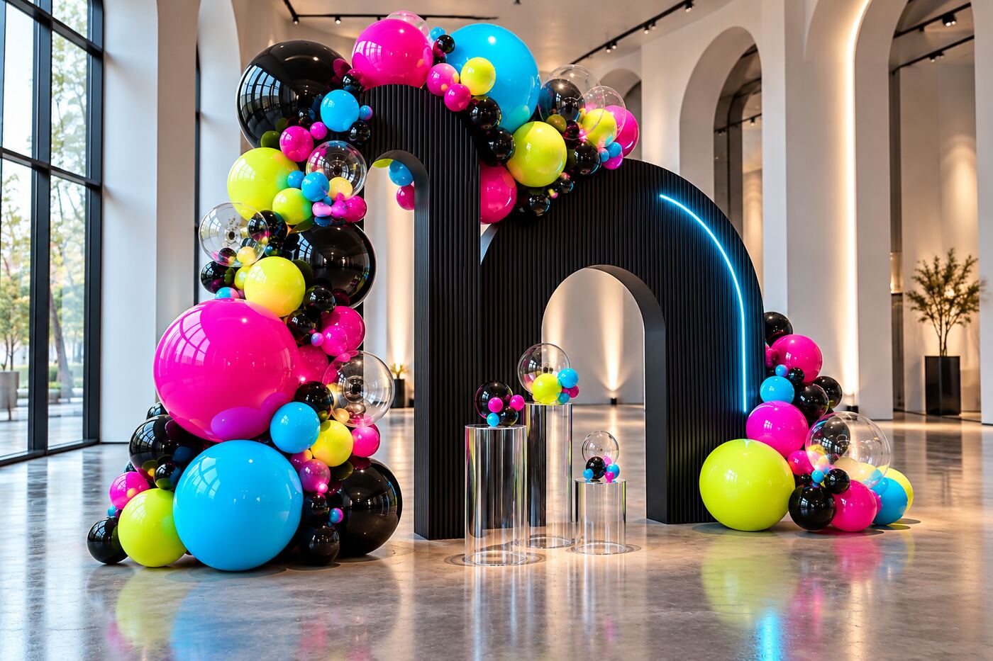 Electric Afterglow — Left three-quarter full installation