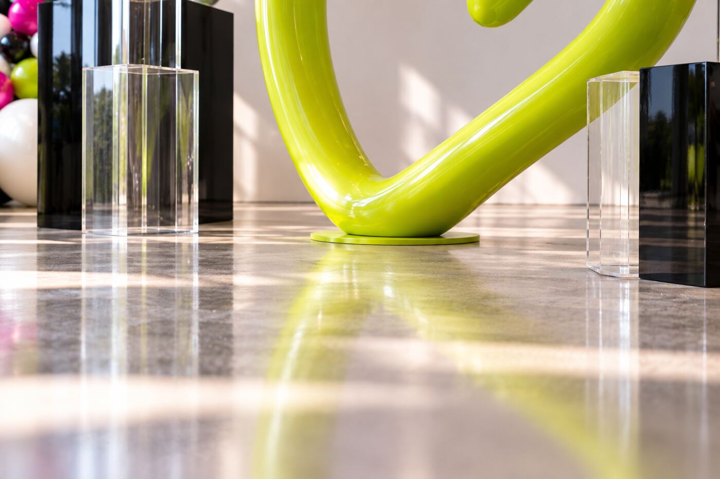 Heart of the Room — Low view of the installation base and floor details